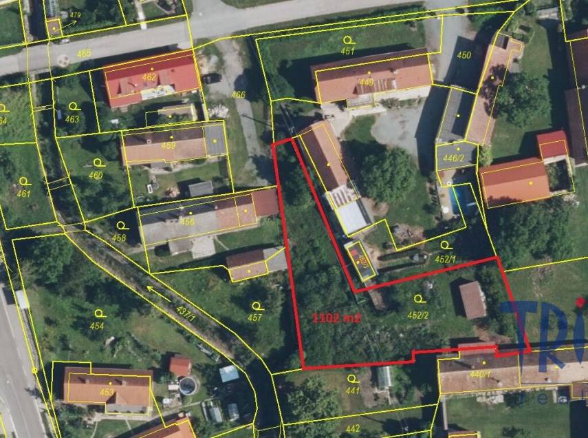 Jasenná - Stavební pozemek 1 102  m²